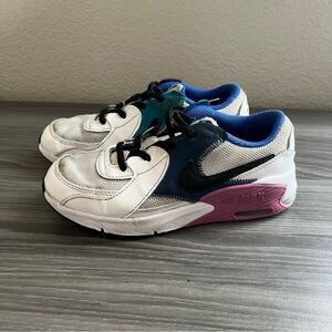 Nike Kids Girls Air Max Excee PS White Royal Fuchsia Size 3 Youth